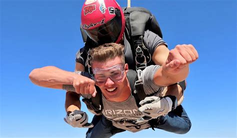 Skydive buckeye - Cost to Learn How to Skydive. The cost of the first jump course including the Level 1 solo skydive is $379. If you are able to pre-purchase the Perris Skydiving Program package, the total cost to continue to learn to skydive and to earn your USPA A License is $4,031.90. The package includes 15 single-instructor skydives, two 10-minute sessions ...